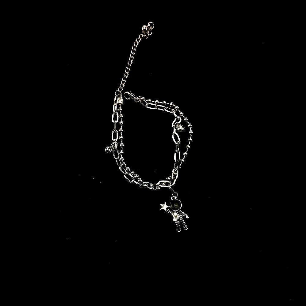Hop Lucky Tree Retro Titanium Steel Cross Bracelet