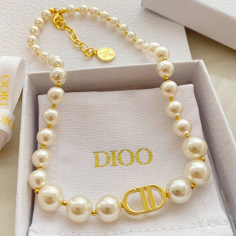 Pearl Simple Temperament Entry Lux Female Necklace