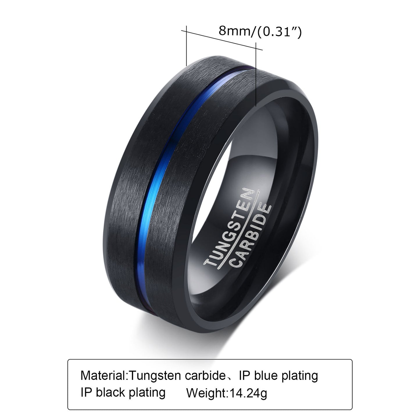 Men's Index Finger Bottle Opening Tungsten Trendy Rings