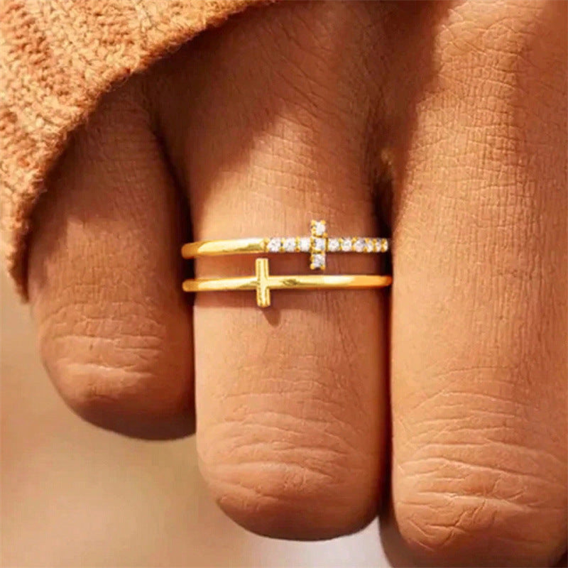 Female Fashion Personalized Cold Style Light Ring
