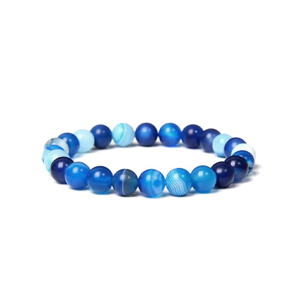 Women's & Men's Mm Natural Gemstone Outdoor Yoga Stretch Beads Bracelet