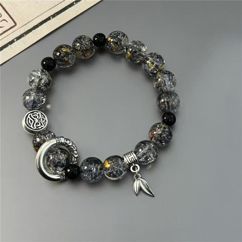 Women's & Men's Chinese Style Ice Crack Beaded For Trendy Good-looking Niche Bracelet