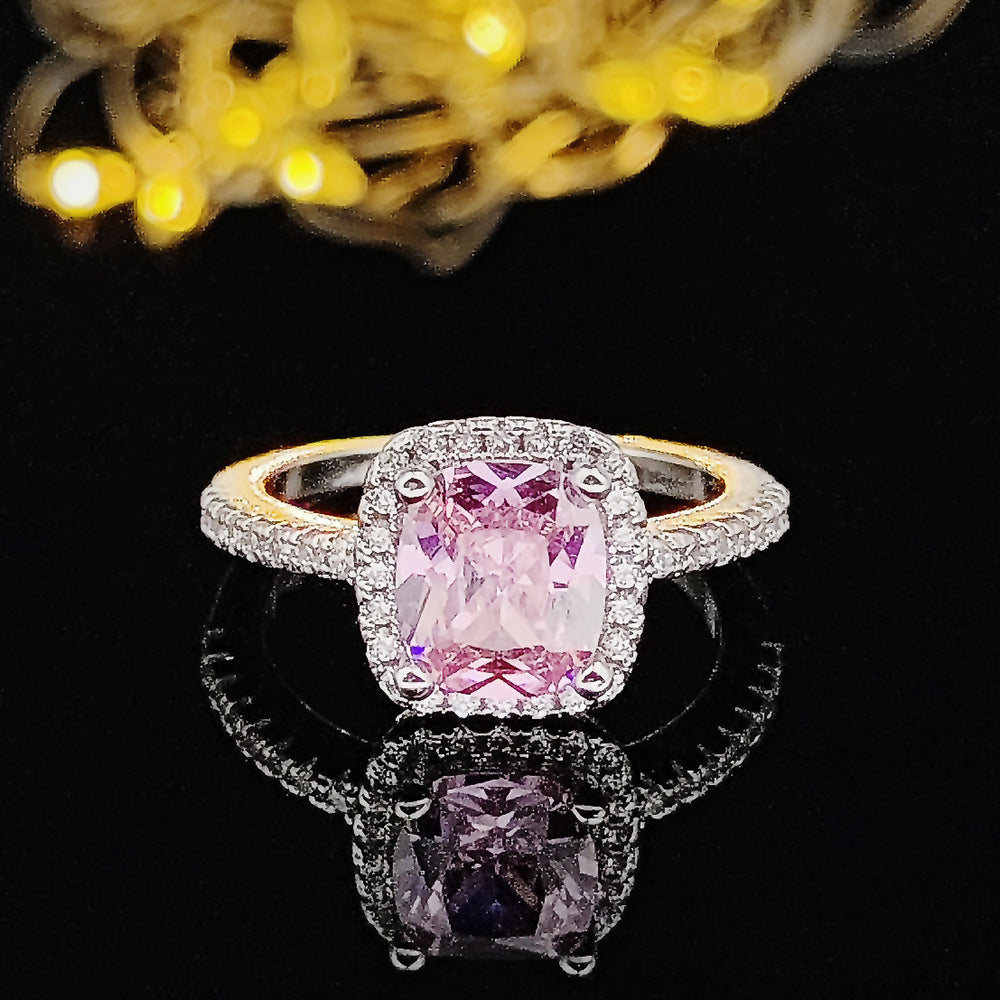 Women's Simple Pink Niche High Sense Does Rings