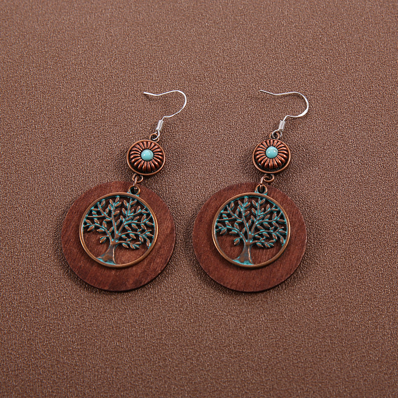 Ethnic Style Butterfly Retro Long Tassel Earrings