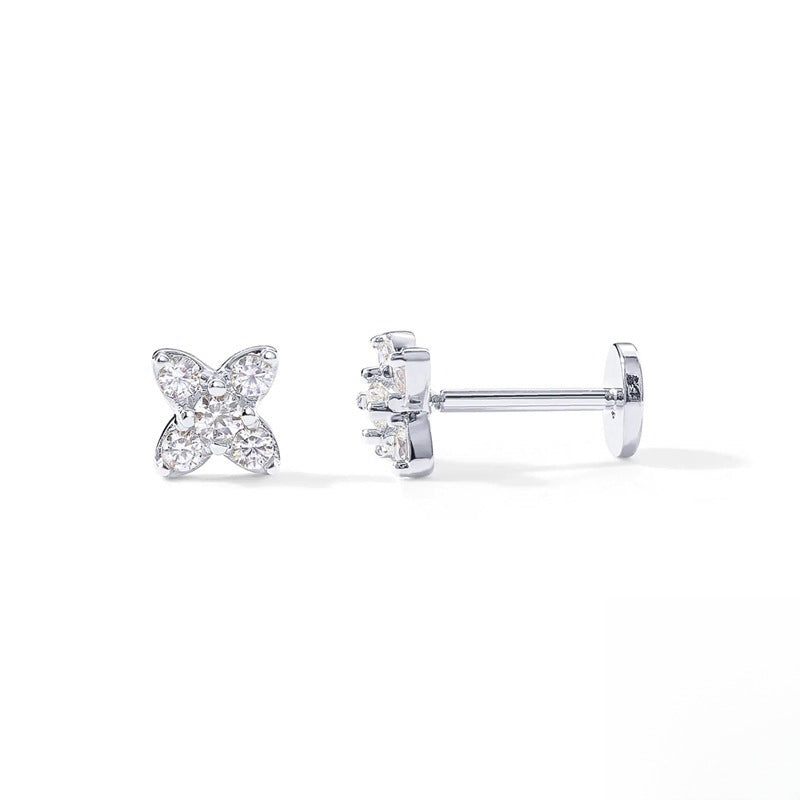 Ear Female Devil's Eye Diamond Eight Awn Earrings