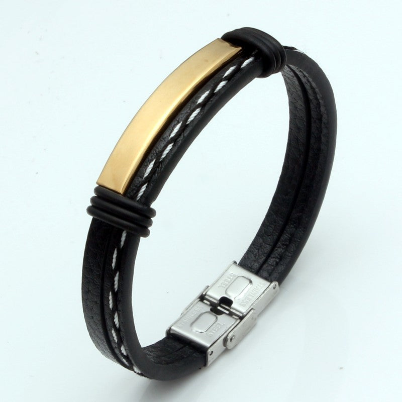 Writing Handmade Retro Woven Leather Popular Bracelets