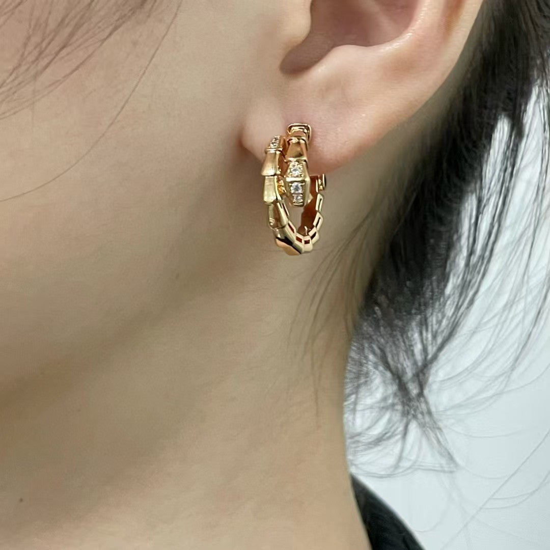 High Version Snake-shaped Ear Buckle Thick Earrings