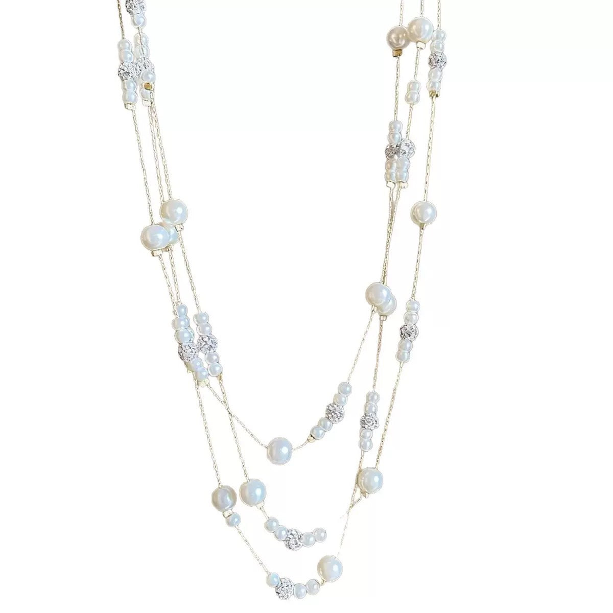 Women's Sky Pearl Long Light Luxury Twin Dress Dignified Generous Necklaces