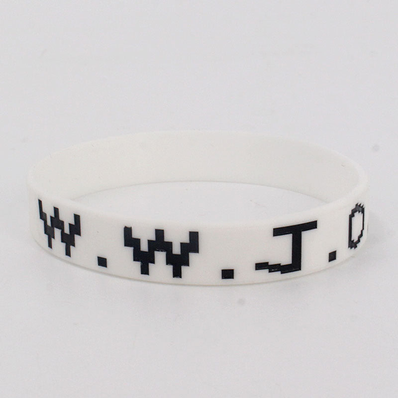 Women's & Men's Sports Style Silicone Concave Color Filling Adult Rubber Wrist Bracelet