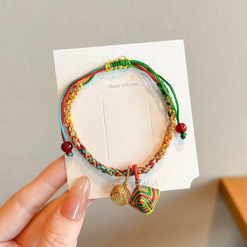 Boat Festival Carrying Strap Colorful Rope Wind Hand-woven Bracelet