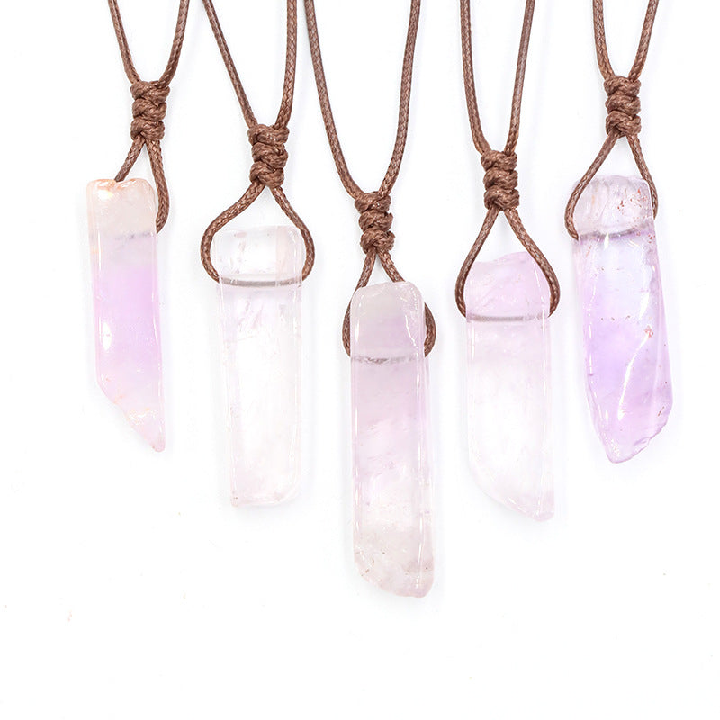 Tigereye Irregular Flat Long Woven Unshaped Necklaces