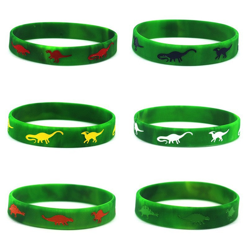 Children's Dinosaur Silicone Birthday Party Decoration Supplies Bracelets