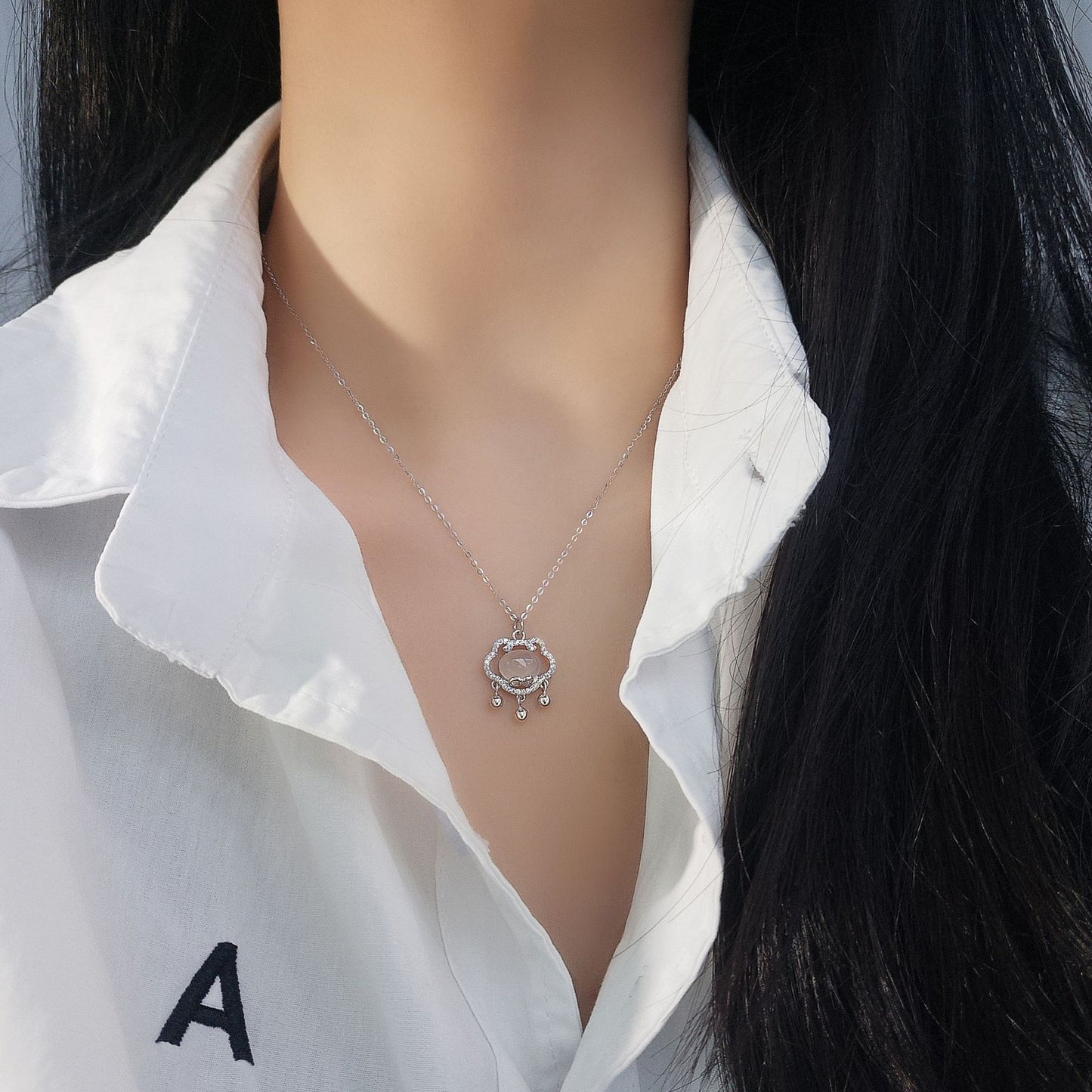 Safety Lock Female Affordable Luxury Style Niche Necklaces