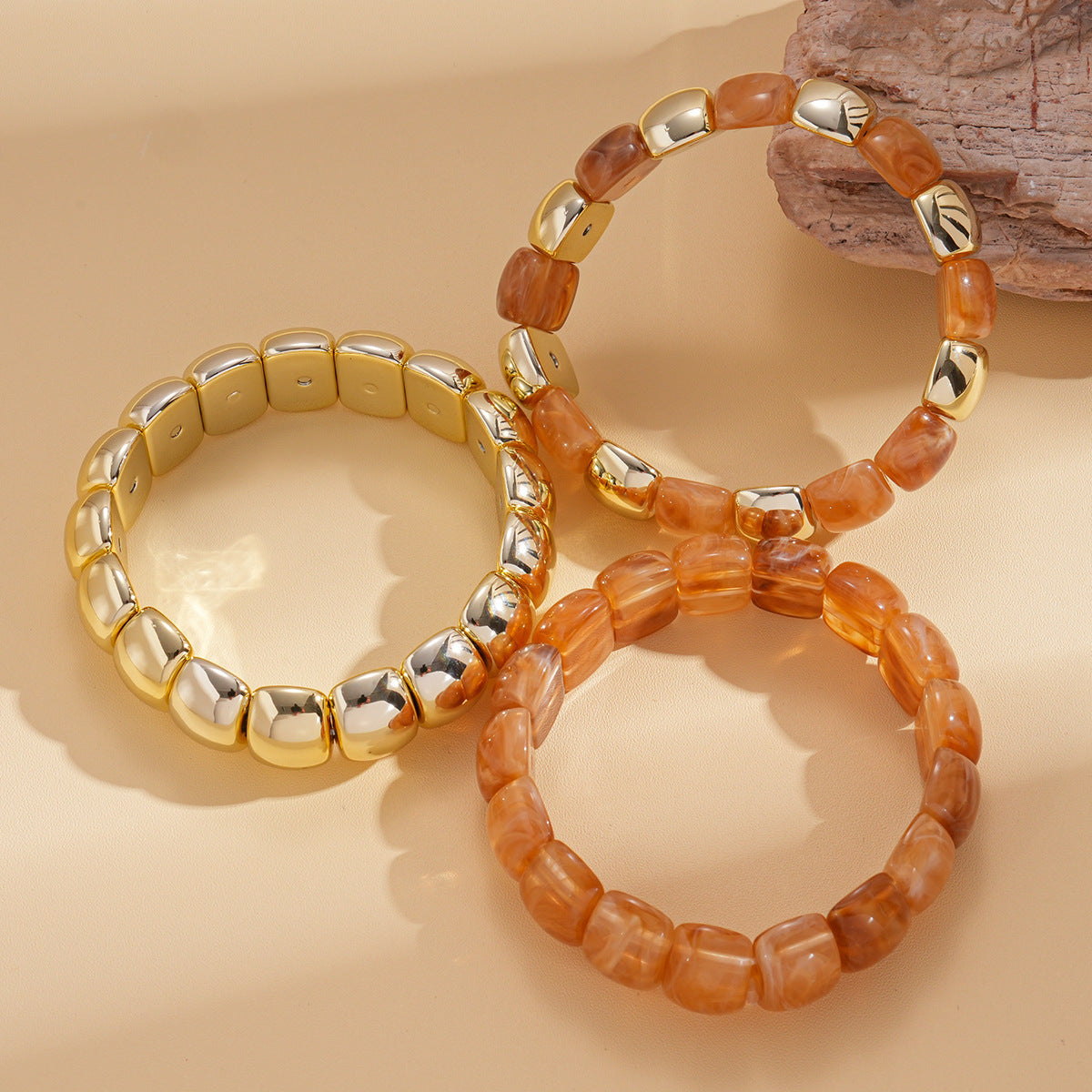 Acrylic Beaded Pearl Vintage Ethnic Style Affordable Bracelets
