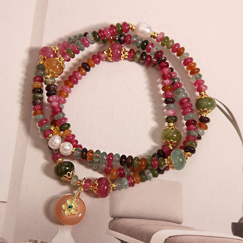 Women's Tourmaline Abacus Beads Light Luxury Minority Bracelet