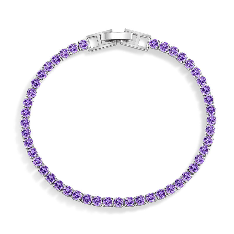 Interest Light Luxury Zircon Starry Full Diamond White Bracelet