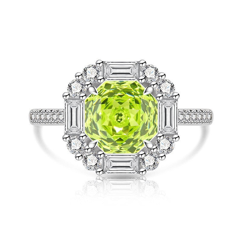 Female Gold Plated Fashion Luxury High Carbon Ring