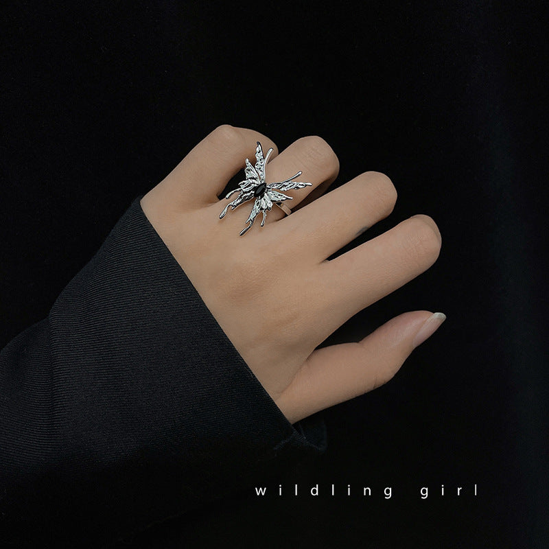 Female Retro Fashion High-key Dignified Opening Ring