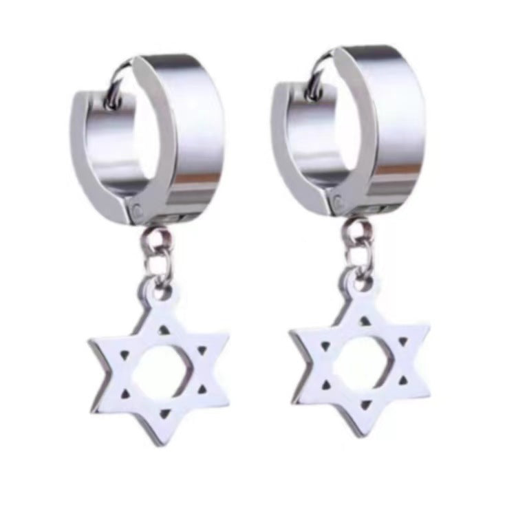 Men's Titanium Steel Trendy Cool Punk Female Creative Earrings