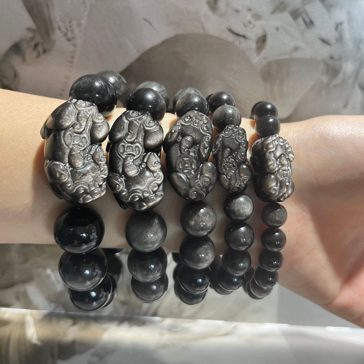 Women's & Men's Supply Natural Sier Stone Pi Jin Bracelet