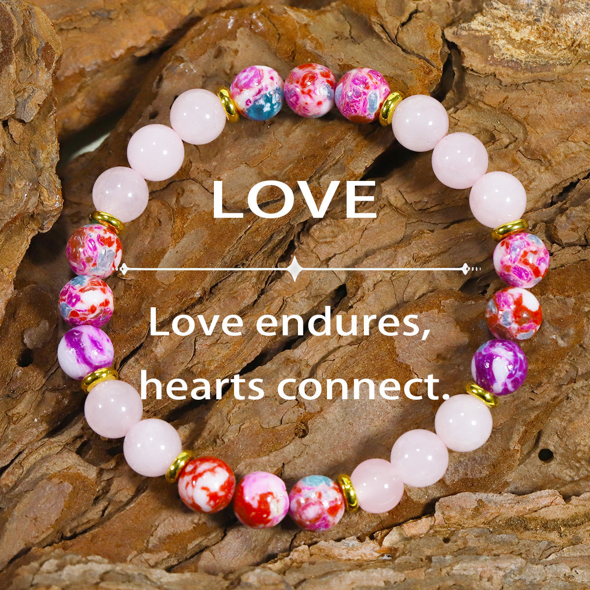 Tigereye Natural Stone Beaded Crystal Unisex Bracelet