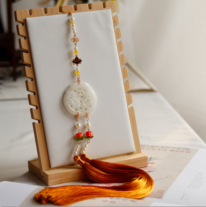 Accessories Costume Cheongsam Vintage Jade Tassel Fringe Pendants