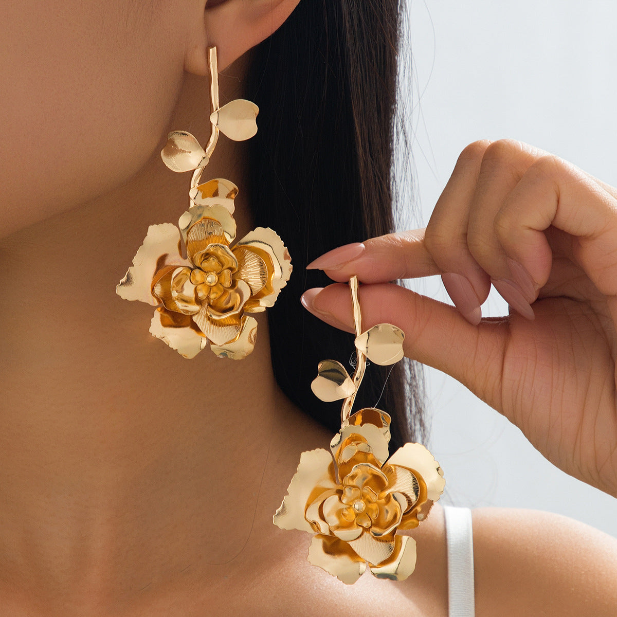 Fashion Premium Tassel Flowers For Banquet Party Earrings