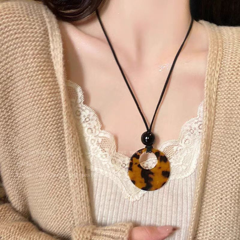 Women's Long Feather Retro Ethnic Personality Sweater Necklaces