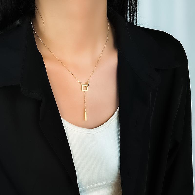 Women's Buckle For Summer Fashion Long Clavicle Necklaces