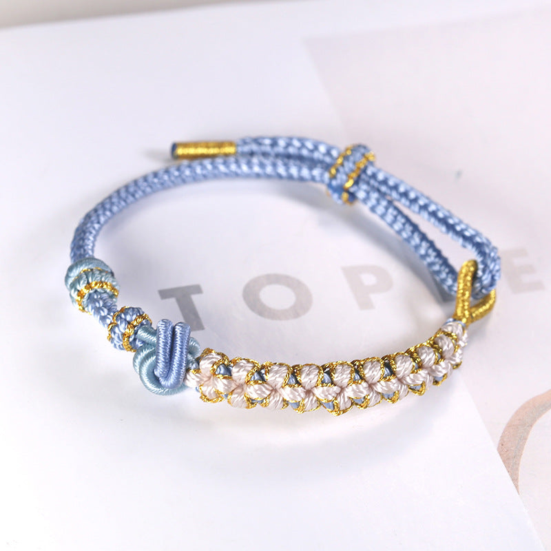 Braided Rope Beads Threading Wear Dimple Bracelets