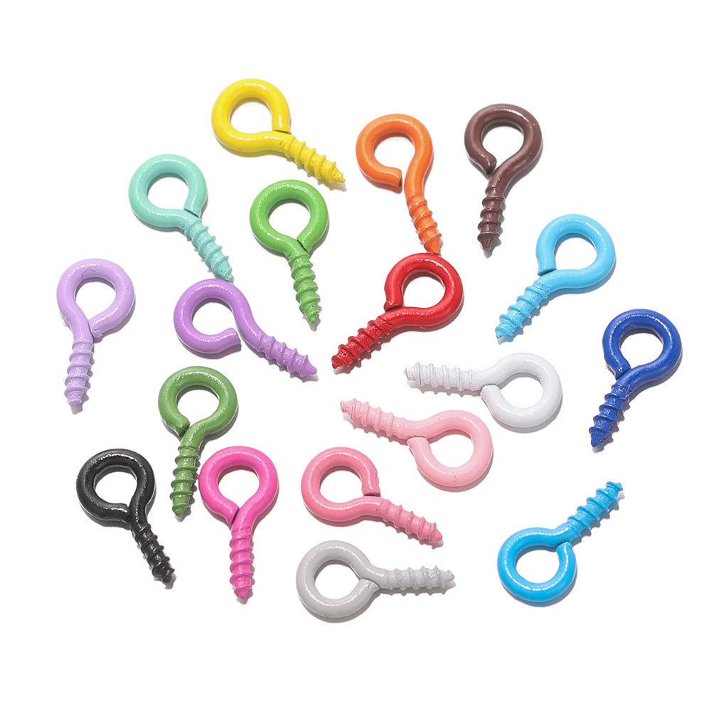 Croissant Nail Screw Sheep Eye Pearl Jewelry Accessories