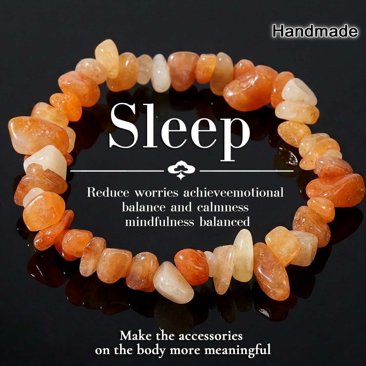 Multicolor Natural Stone Irregular Design Daily Bracelet