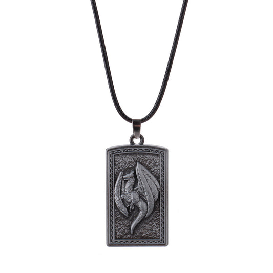 Peripheral Metal Small Character Vintage Amulet Pendants