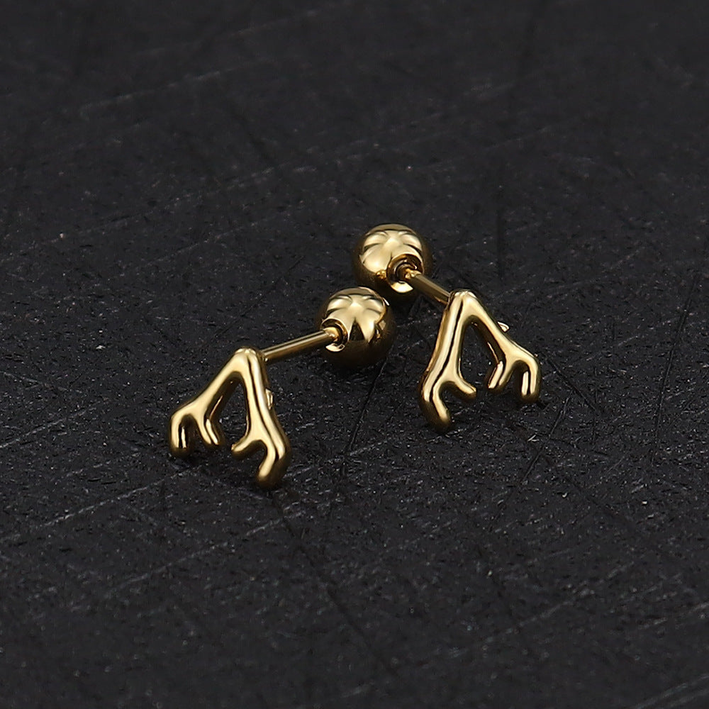 Stainless Steel Ear Bone Nail Mini Piercing Screw Rings