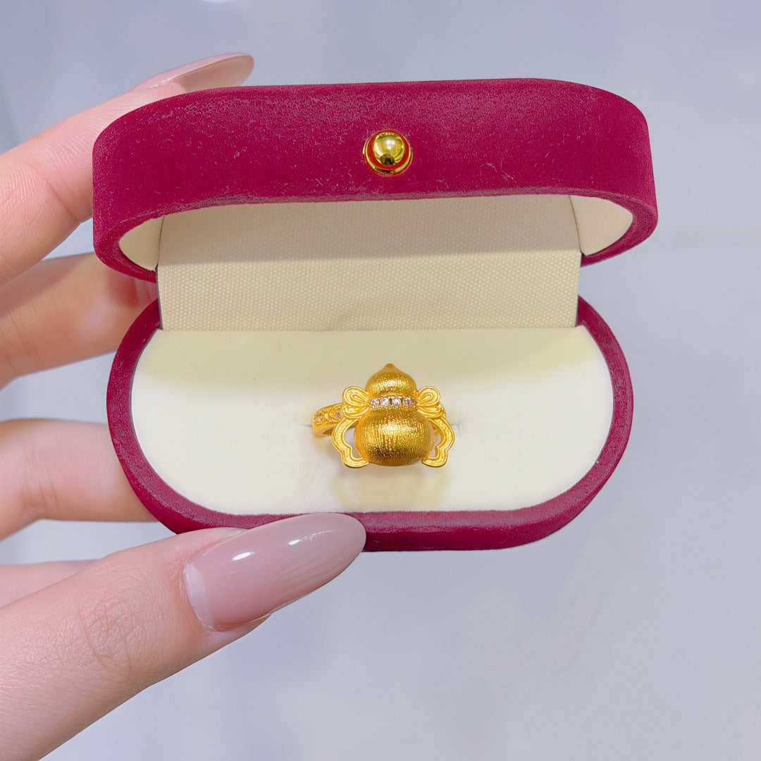 Women's Alluvial Gold Retro Affordable Luxury Design Brass Plated Fashion Ring