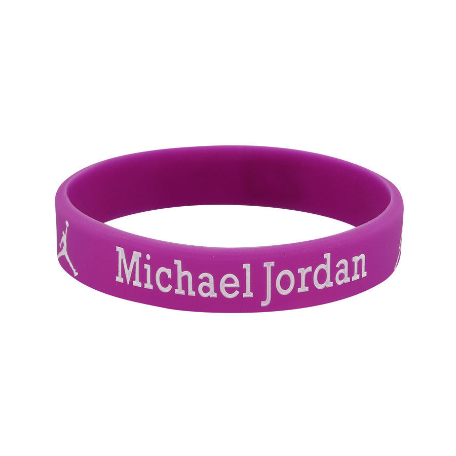 Star Concave Thickened Silicone Kobe James Basketball Bracelet