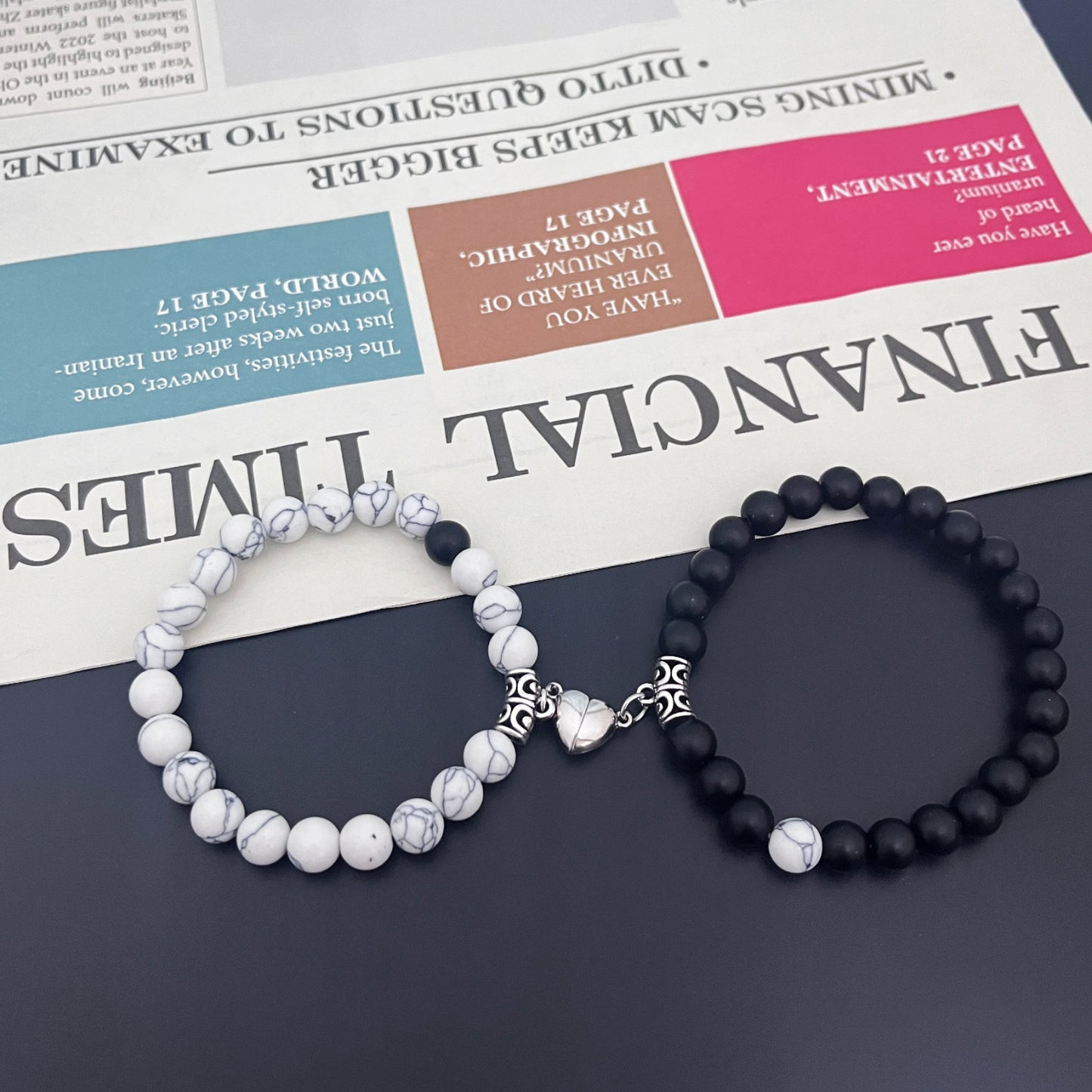 Love Magnet Suction Couple Personalized Niche Design Bracelet