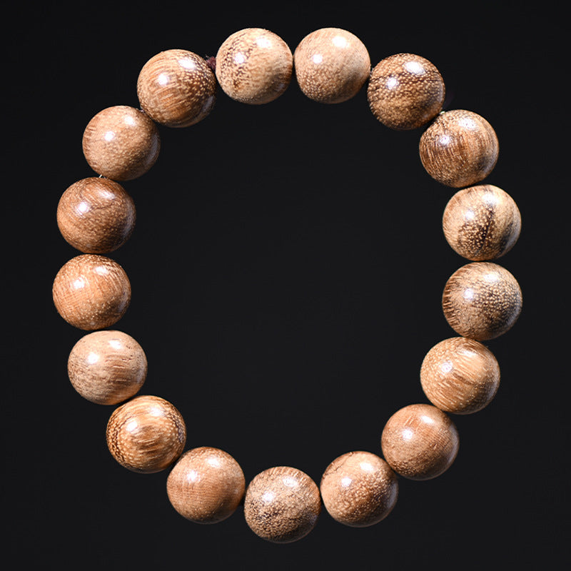Vietnam White Sand Buddha Beads Small Wooden Paintings Bracelet