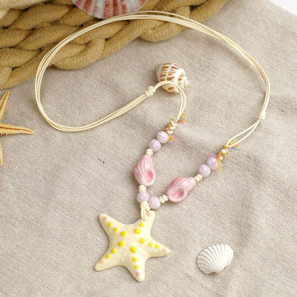 Ceramic Mushroom Female Niche Design High Necklaces