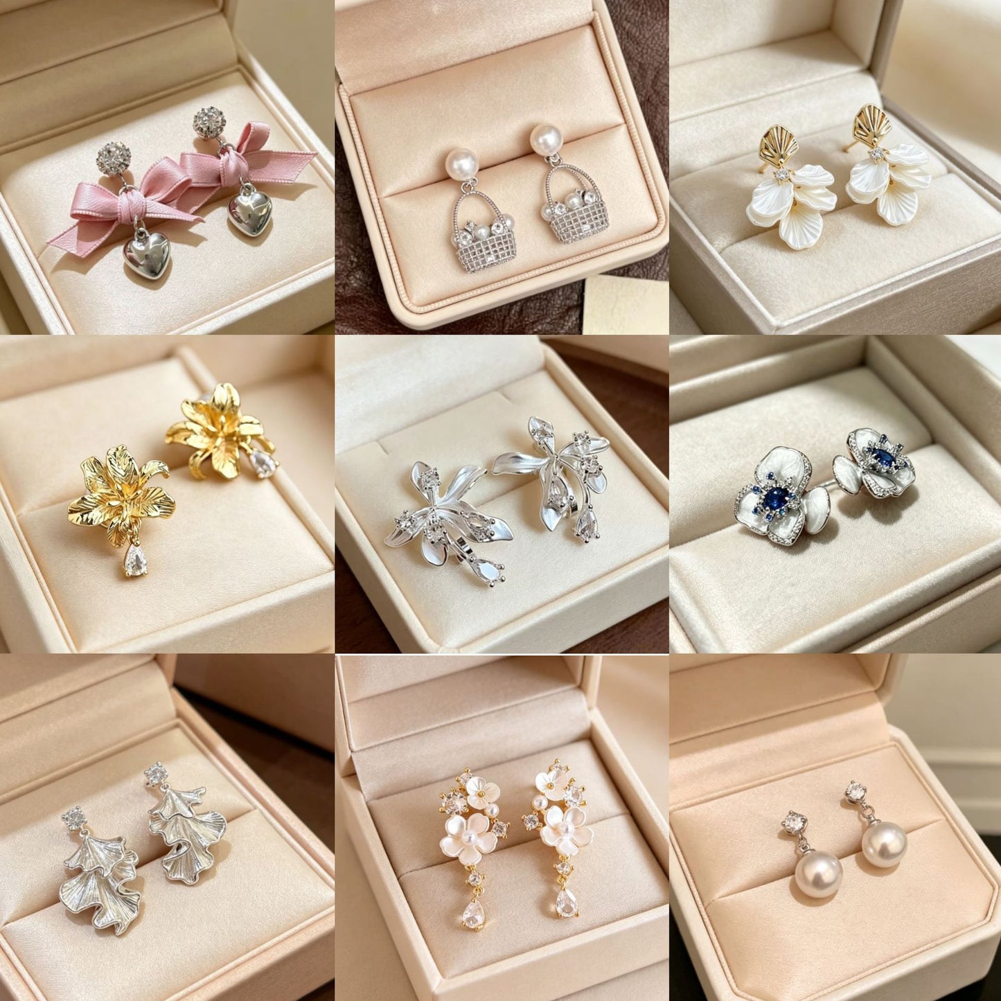 Temperament Inlaid Zircon Delicate Pearl High-grade Light Luxury Korean Style Stud Earrings