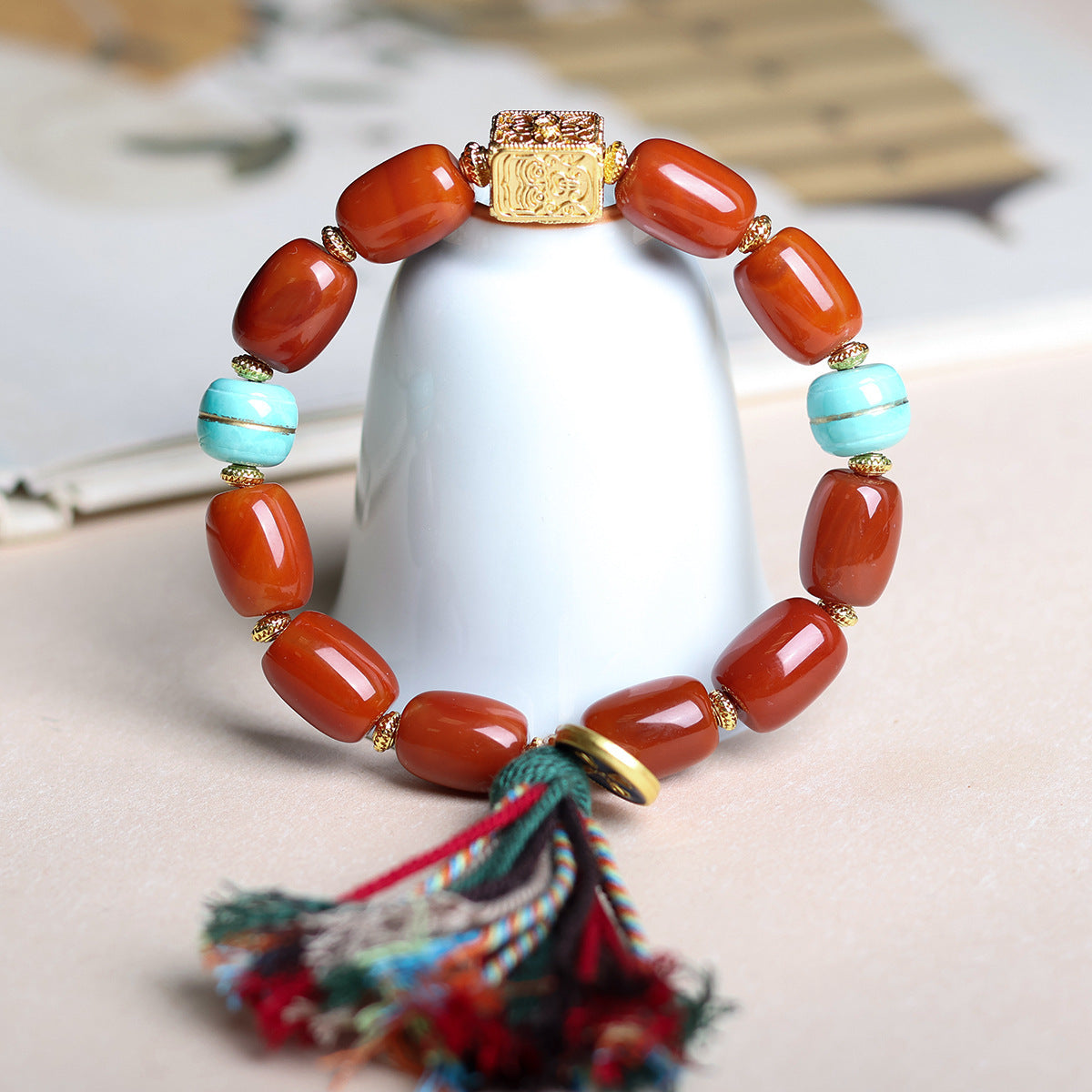 Sen Southern Red Agate Bodhi Tibet Bracelets
