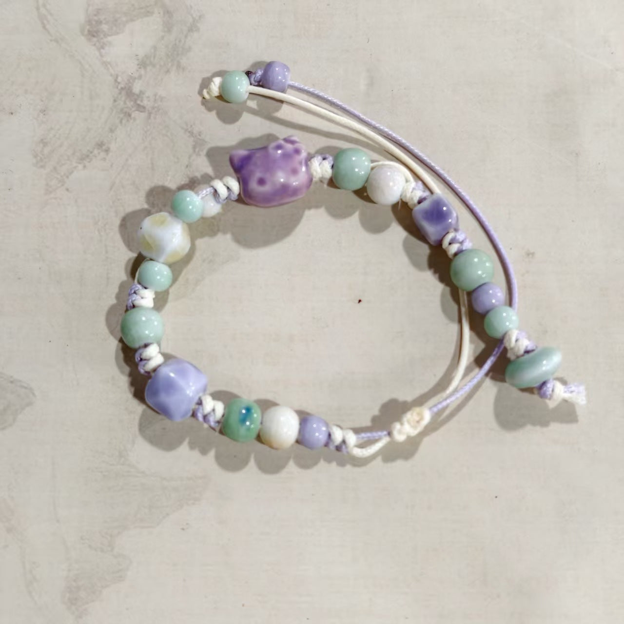 Women's & Men's Chinese Holiday Gift Ceramic Simple Personality Bracelet