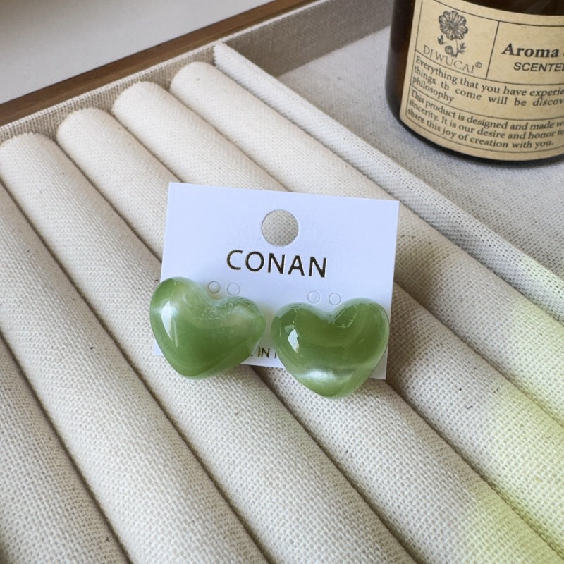 Women's Retro Blooming Acrylic Curved For Simple Stud Earrings