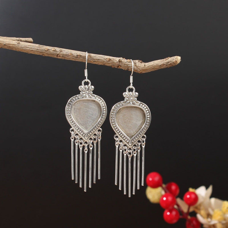 Ethnic Minority Style Handmade Miao Sier Earrings