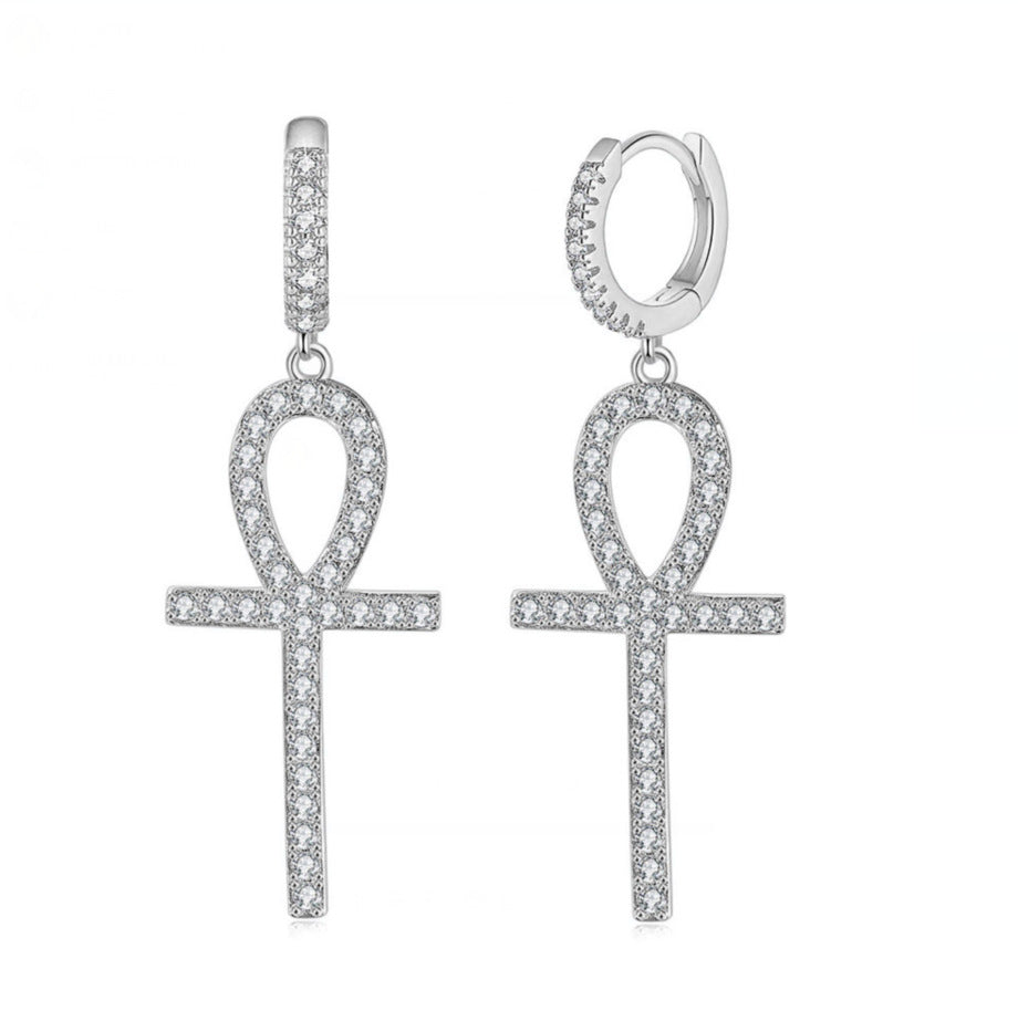 Women's & Men's Popular Zircon Cross Butterfly Star Moon Hip Ear Buckle