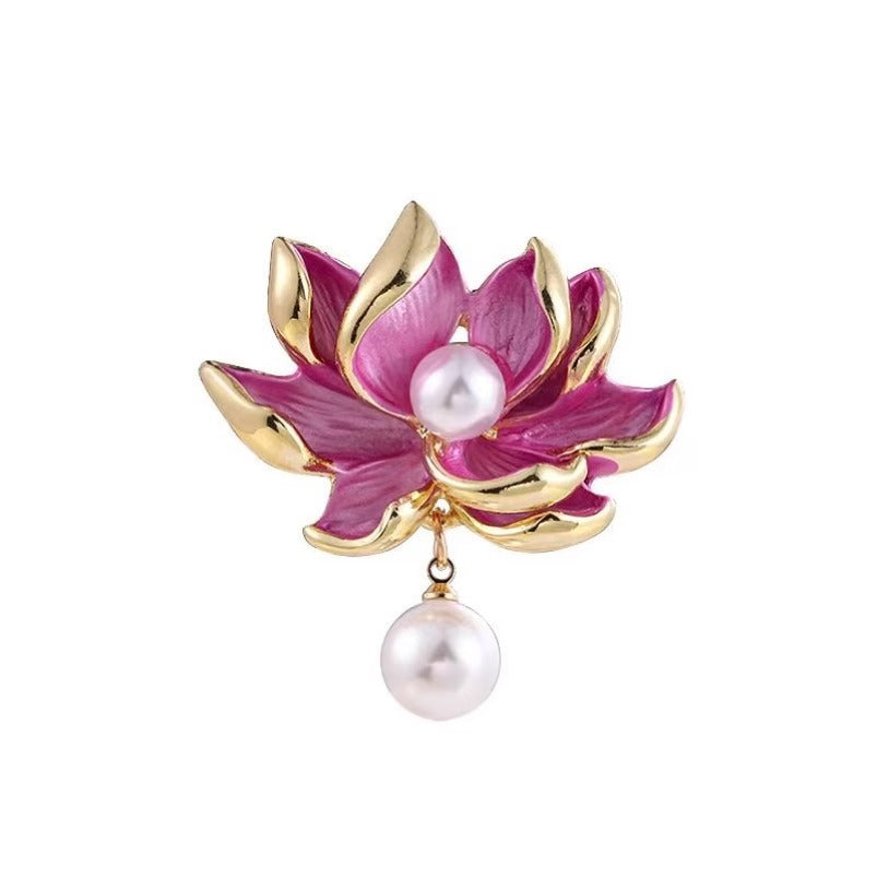 Golden Pearl Corsage Wheat Brooch Female High-grade Brooches
