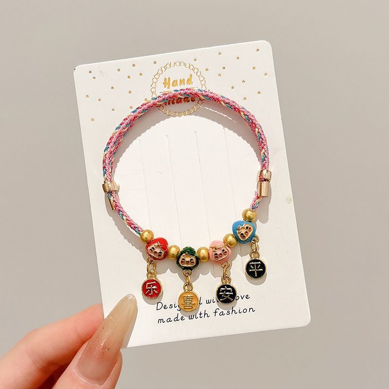 Small Gift Tassel Adjustable Red Rope Dragon Boat Festival Bracelet