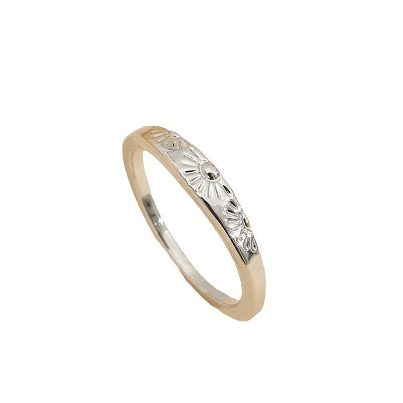 Casual Classy Women's Grid Sunshine Engagement Rings