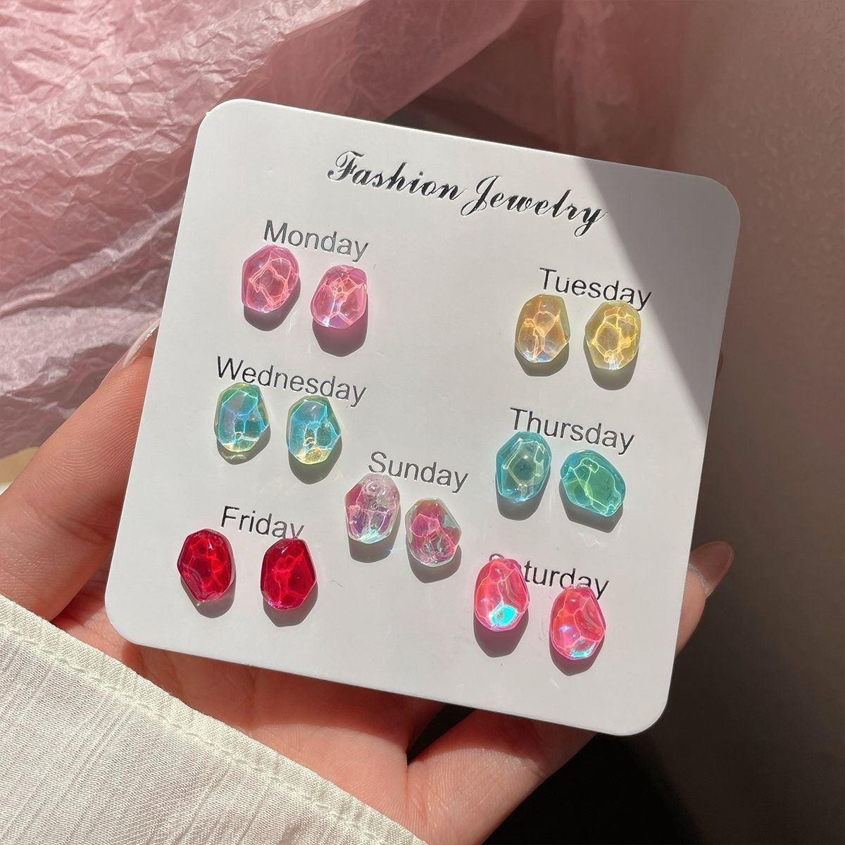 Elegant Pearl Niche Female Sier Pin Four Leaf Clover Stud Earrings