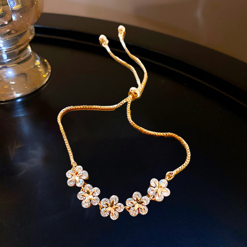 Vintage Pearl Female Style Design Simple Cold Bracelet